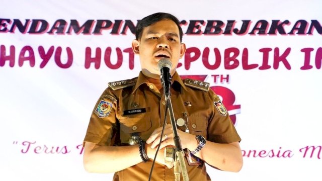 Ari Fadli Dampingi Kepala Kesbangpol Makassar Hadiri Pesta Rakyat
