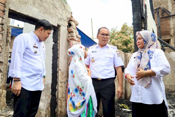 Danny Pomanto Tinjau Lokasi Kebakaran di Jalan Serigala