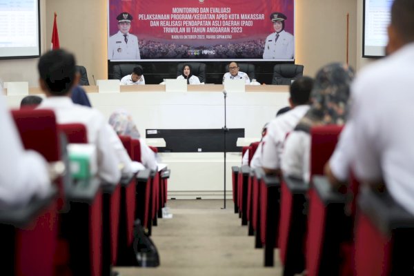 Monitoring Evaluasi Pelaksanaan Program APBD dan Realisasi PAD, Wawali Makassar Fatmawati Rusdi Tekankan Akselerasi Percepatan