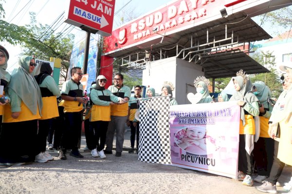 Semarak HUT 21 RSUD Daya, Fatmawati Rusdi Lepas Peserta Jalan Santai