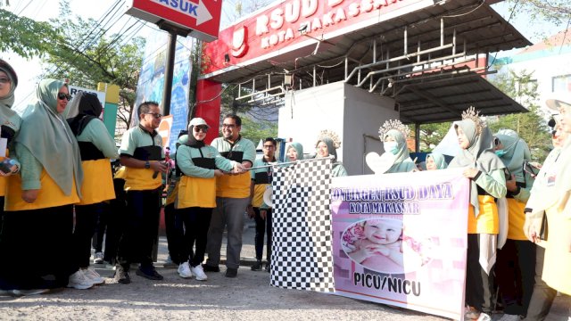 Semarak HUT 21 RSUD Daya, Fatmawati Rusdi Lepas Peserta Jalan Santai