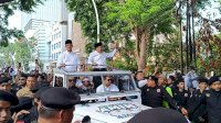 Anies-Cak Imin Diantar Land Rover ke KPU