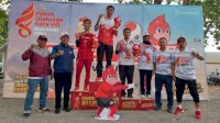 Tim Petanque Kecamatan Biringkanaya Berjaya pada Nomor Single Man di Porkot VIII Makassar
