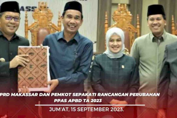 DPRD Makassar-Pemkot Sepakati PPAS APBD Tahun Anggaran 2023