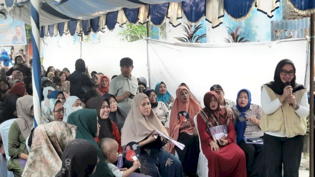 Anggota DPRD Sulsel, Rezki Mulfiati Litfi Gelar Reses Masa Sidang I di Kelurahan Tamamaung, Makassar.