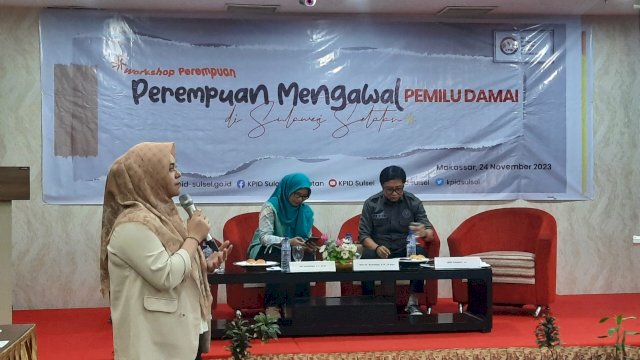 KPID Sulsel Menggelar Workshop Perempuan dengan Tema "Perempuan Mengawal Pemilu Damai di Sulawesi Selatan".