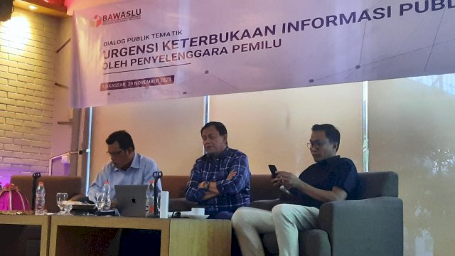 Diskusi Tematik dengan Tema tema "Urgensi Keterbukaan Informasi Publik Oleh Penyelanggara Pemilu".