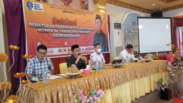 Anggota DPRD Makassar Muchlis Misba Sosialisasi Perda Kepemudaan