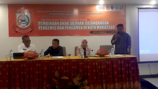 Anggota DPRD Makassar Irmawati Sila Sosialisasi Perda Pembinaan Anjal-Gepeng