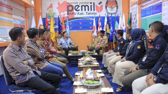 Perkuat Kolaborasi Jelang Pemilu, Pj Bupati Takalar Setiawan Kunjungi Kantor KPU