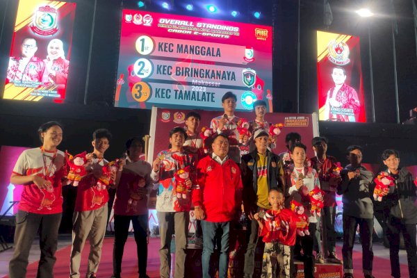 Kontingen Kecamatan Biringkanaya Tunjukkan Kelasnya di Porkot Makassar Cabor E-Sport