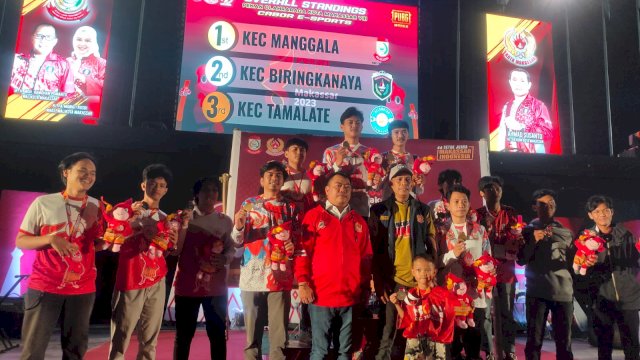 Kontingen Kecamatan Biringkanaya Tunjukkan Kelasnya di Porkot Makassar Cabor E-Sport