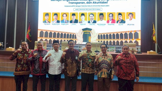 Seminar Nasional Badan Pengelolaan Keuangan Haji (BPKH) di Universitas Hasanuddin.