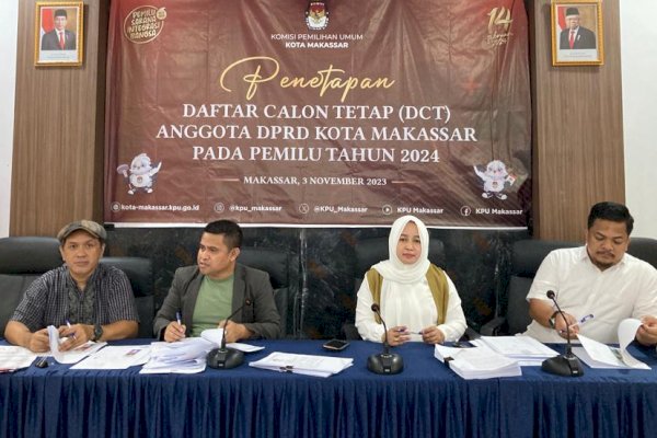 Pileg 2024, KPU Tetapkan 749 Caleg DPRD Makassar