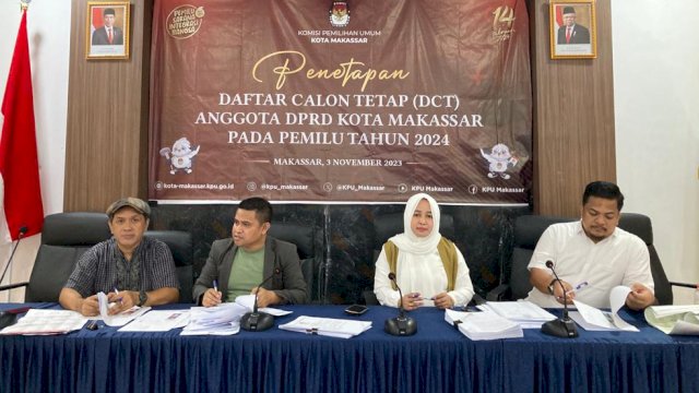 Rapat Pleno KPU Makassar Penetapan DCT.