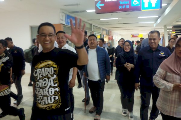 Legislator NasDem Sulsel Rezki Lutfi Turut Dampingi Anies Baswedan Seharian di Makassar