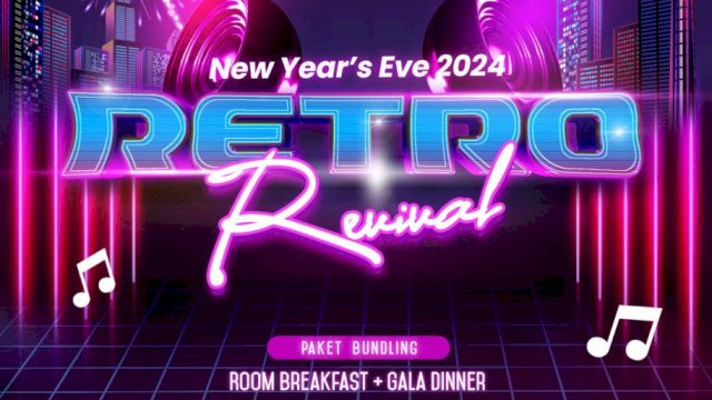 Melangkah ke Tahun Baru dengan Nuansa Retro yang Menarik di Hotel Gammara Makassar