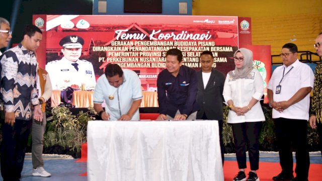 Pemprov Sulsel-PTPN XIV MoU Kerjasama Pengembangan Budidaya Pisang