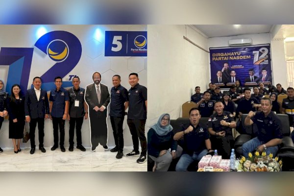 Kader NasDem Se-Sulsel Solid dan Kompak Peringati HUT ke-12 Partai NasDem