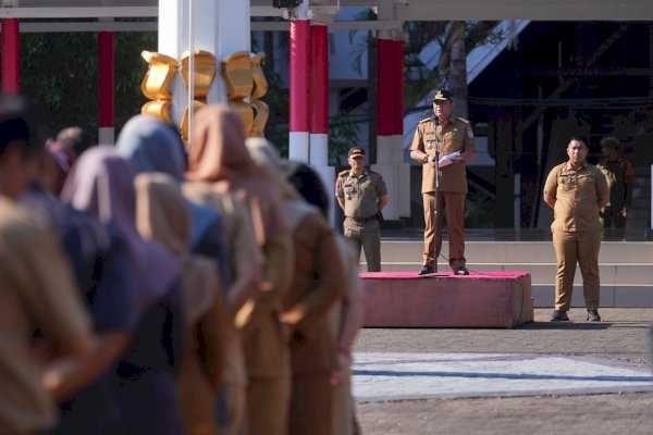 Pimpin Apel Pagi, Pj Gubernur Bahtiar Apresiasi Kerja Keras Para Pegawai