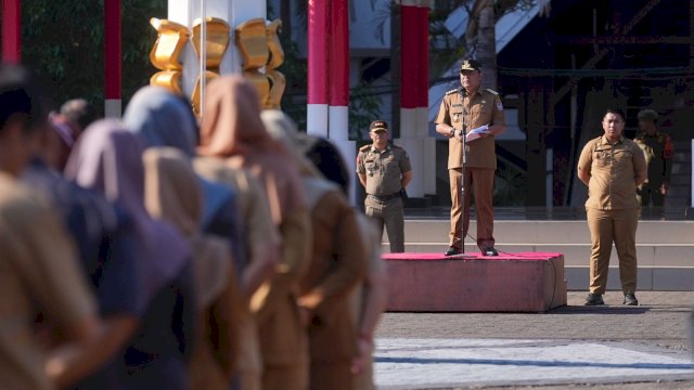 Pimpin Apel Pagi, Pj Gubernur Bahtiar Apresiasi Kerja Keras Para Pegawai