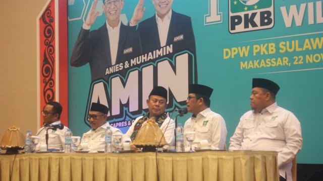 Tegak Lurus, Azhar Arsyad Minta Semua Caleg PKB Sulsel Kampanyekan-Menangkan AMIN