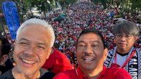 Capres Ganjar Hadiri Jalan Sehat di Makassar: Saya Doakan Semuanya Sehat