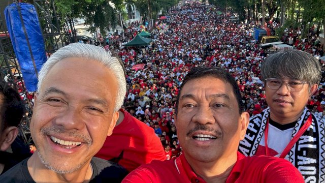 Capres Ganjar Hadiri Jalan Sehat di Makassar: Saya Doakan Semuanya Sehat
