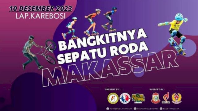 Ramaikan Car Free Day, PORSEROSI Makassar Akan Gelar Parade Sepatu Roda