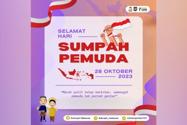 Dukcapil Makassar Ucapkan Selama Memperingati Sumpah Pemuda