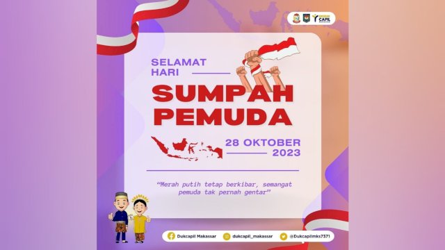 Dukcapil Makassar Ucapkan Selama Memperingati Sumpah Pemuda