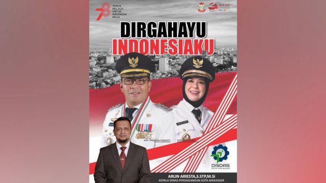 Hut RI ke-78, Disdag Makassar: Dirgahayu Indonesiaku