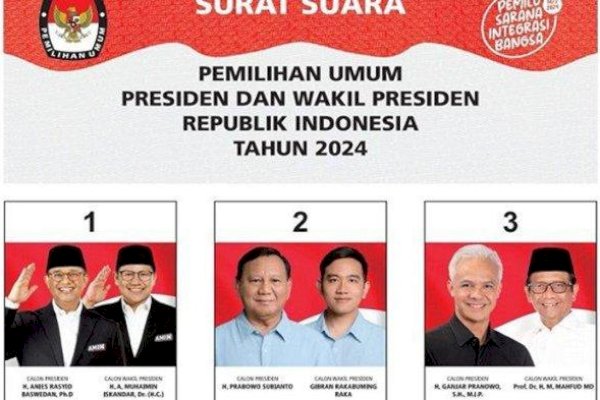 Pose Anies di Desain Surat Suara Pilpres 2024 Mirip Pilgub DKI 2017: Keren, Bawa Hoki!