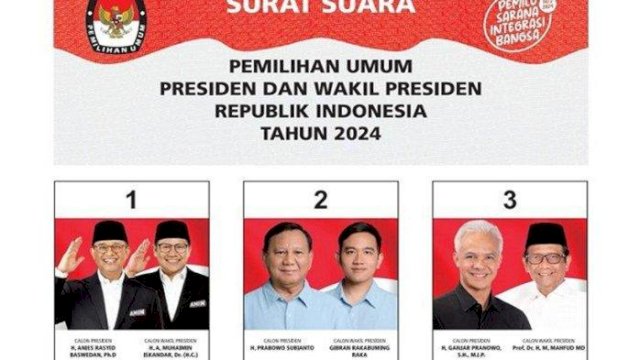 Pose Anies di Desain Surat Suara Pilpres 2024 Mirip Pilgub DKI 2017: Keren, Bawa Hoki!