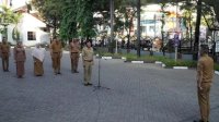 Kasubag Perlengkapan Bagian Umum Sekretariat DPRD Makassar Pimpin Apel