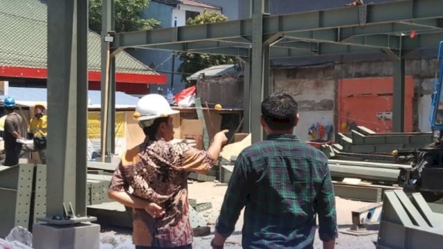 Revitalisasi Pasar Sawa, Tim Tekni Disdag Makassar Sebut Pembangunan Fisik Sudah 40 Persen