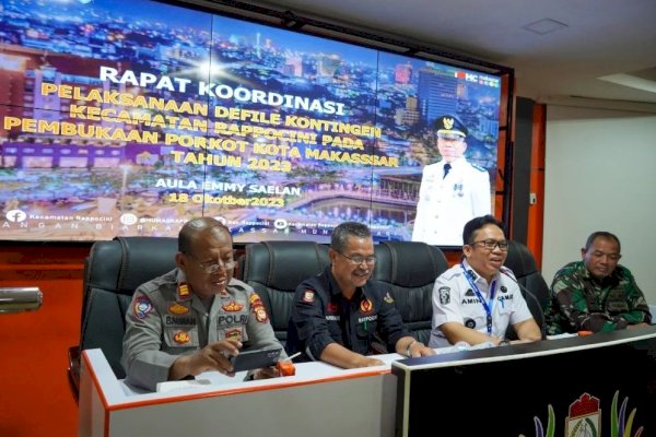 Camat Rappocini Pimpin Rakor Dalam Rangka Pelaksanaan Porkot Makassar