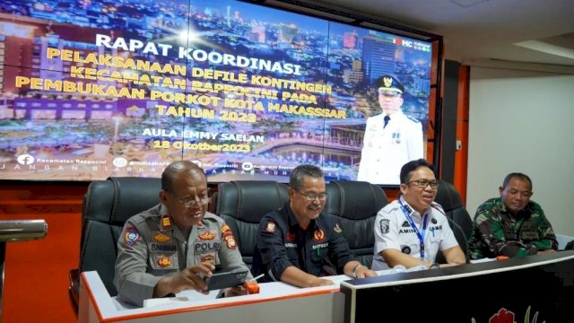 Camat Rappocini Pimpin Rakor Dalam Rangka Pelaksanaan Porkot Makassar