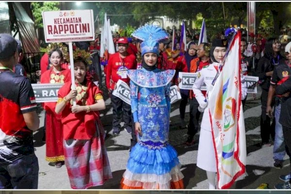Opening Ceremony Porkot Makassar, Kontingen Kecamatan Rappocini Diperkuat 280 Atlet Muda