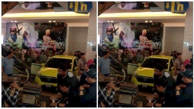 Honda Brio Tabrak Pengunjung Mal di Semarang, Diduga Marketing Dealer Tak Bisa Menyetir