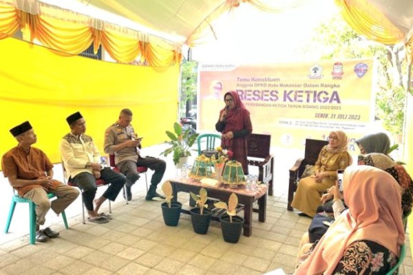 Reses di Kelurahan Gunung Sari, Anggota DPRD Makassar Apiaty Terima Keluhan Soal Drainase