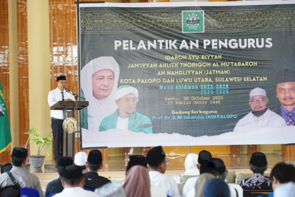 PJ Wali Kota Hadiri Pelantikan Pengurus Idaroh Syu’biyyah JATMAN