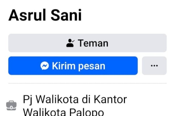 Waspada Akun Palsu Mengatasnamakan PJ Wali Kota Palopo