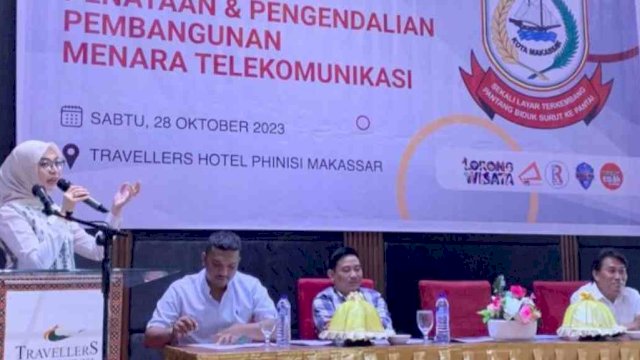 Anggota DPRD Makassar Budi Hastuti Sosialisasi Perda Penataan dan Pengendalian Pembangunan Telekomunikasi