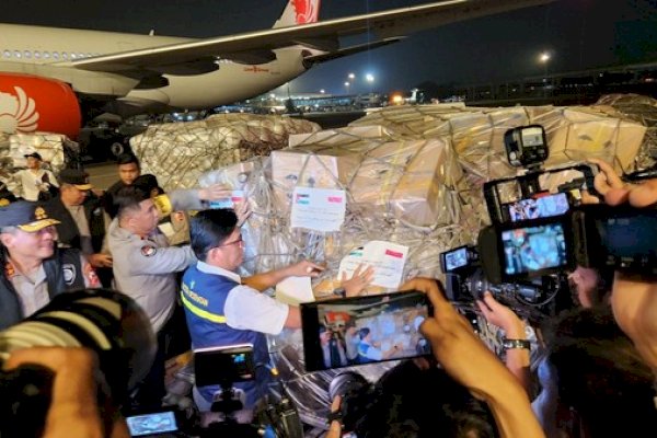 Kemenkes dan Polri Kirim 26,5 Ton Bantuan ke Gaza, Ada Air dan Tenda
