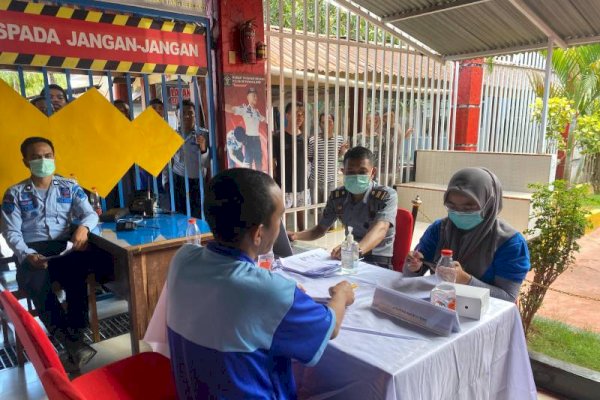 Warga Binaan Rutan Pangkep Jalani Skrining ACF Cegah TBC