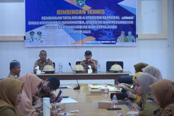 Diskominfo SP Pangkep Gelar Bimtek Siap Wujudkan Satu Data