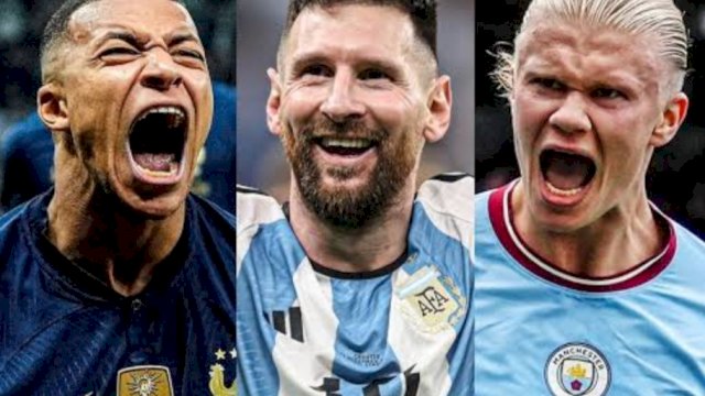Haaland, Messi dan Mbappe Bersaing Rebut Gelar Pemain Terbaik FIFA 2023