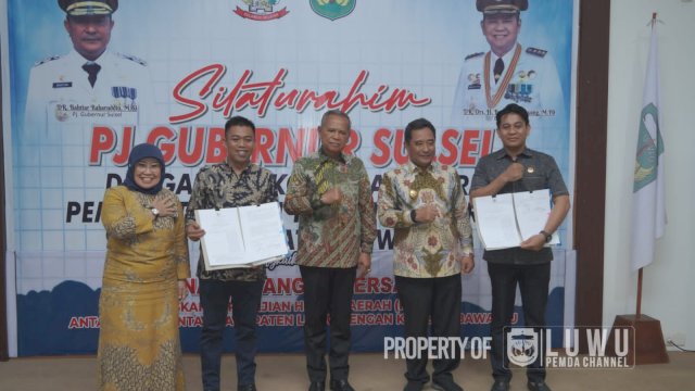 Penandatanganan NPHD Pemkab Luwu, KPU dan Bawaslu