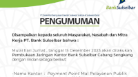 Bank Sulselbar Buka Kantor Payment Point Mal Pelayanan Publik Cabang Sengkang
